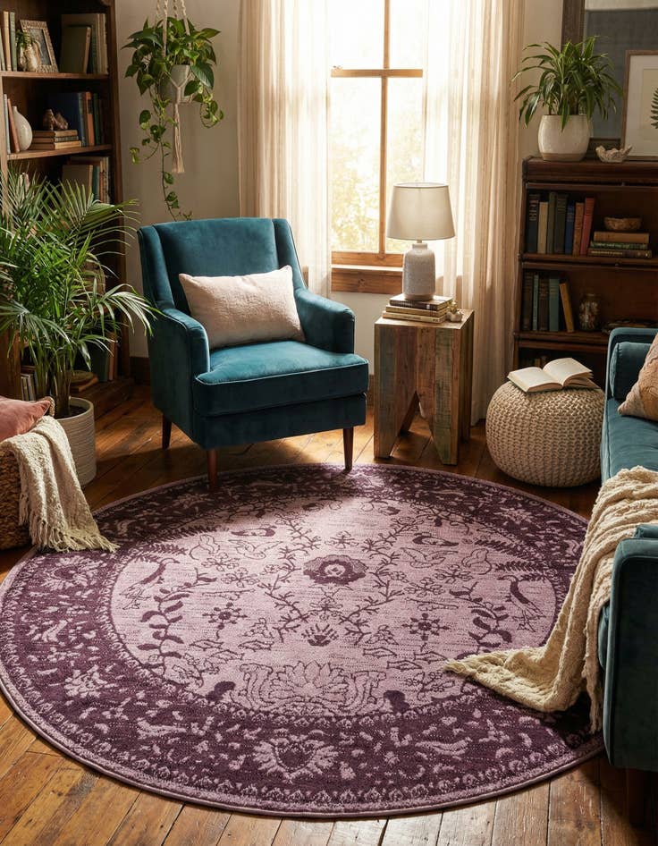 Detail image of 6' x 6' Miranda Round Rug