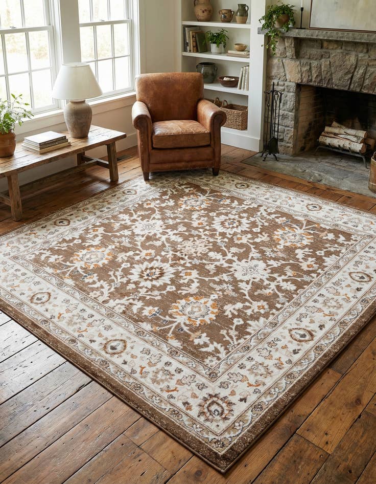 Detail image of 7' 10 x 7' 10 Charlotte Square Rug