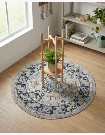 3' 3 x 3' 3 Kamala Washable Round Rug