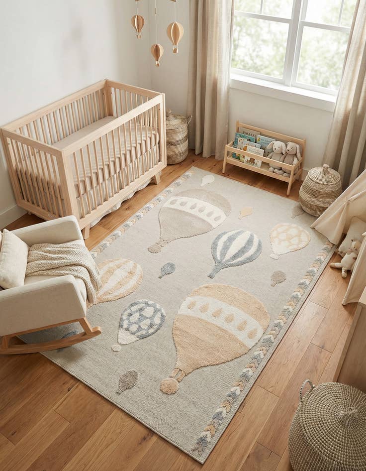 Detail image of 6' x 9' Whimsy Kids Rug