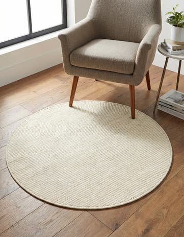 3' 3 x 3' 3 Easy-Clean Jill Zarin Palm Springs Indoor / Outdoor Round Rug