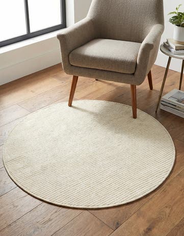3' 3 x 3' 3 Easy-Clean Jill Zarin Palm Springs Indoor / Outdoor Round Rug
