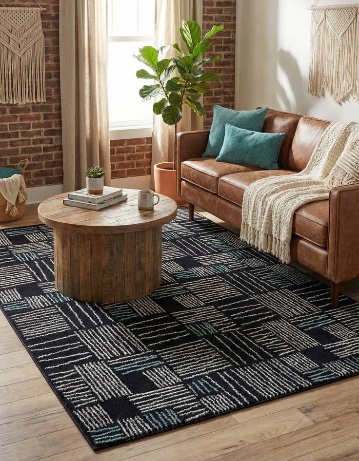 Detail image of 5' 3 x 7' Hanahan Rug