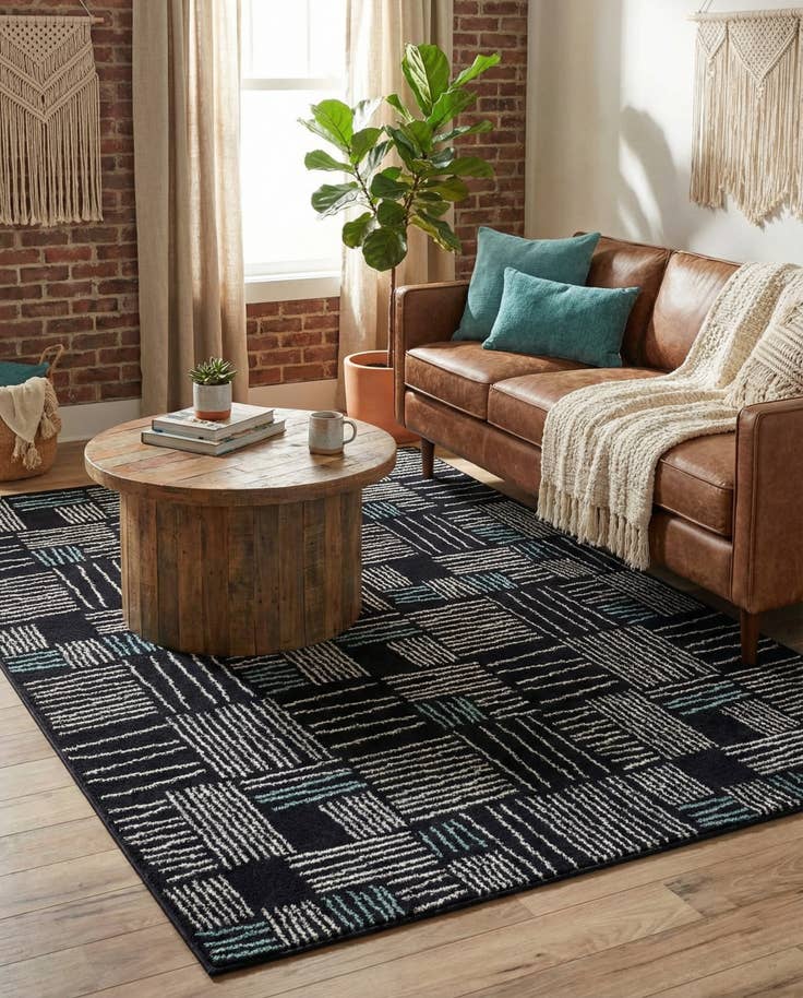Detail image of 5' 3 x 7' Hanahan Rug