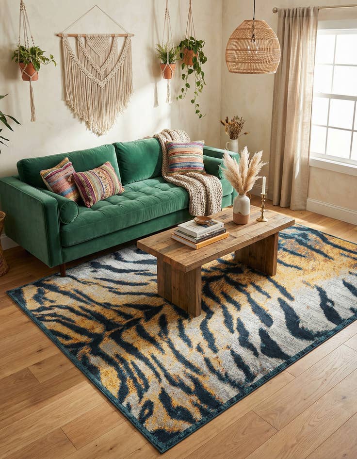 Detail image of 7' 10 x 10' Kamala Washable Rug