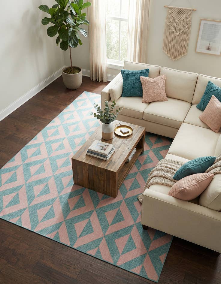 Detail image of 9' x 12'  Washable Jill Zarin Napa Indoor / Outdoor Rug