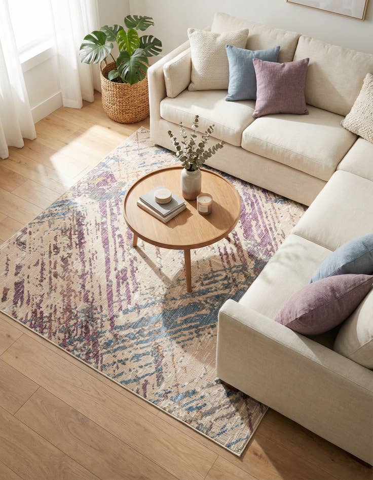 Detail image of 7' 10 x 7' 10 Deepa Square Rug