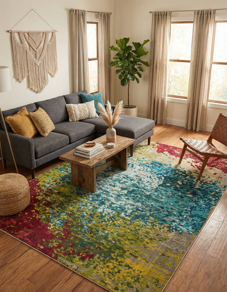 Detail image of 9' x 12' 2 Washable Casablanca Rug