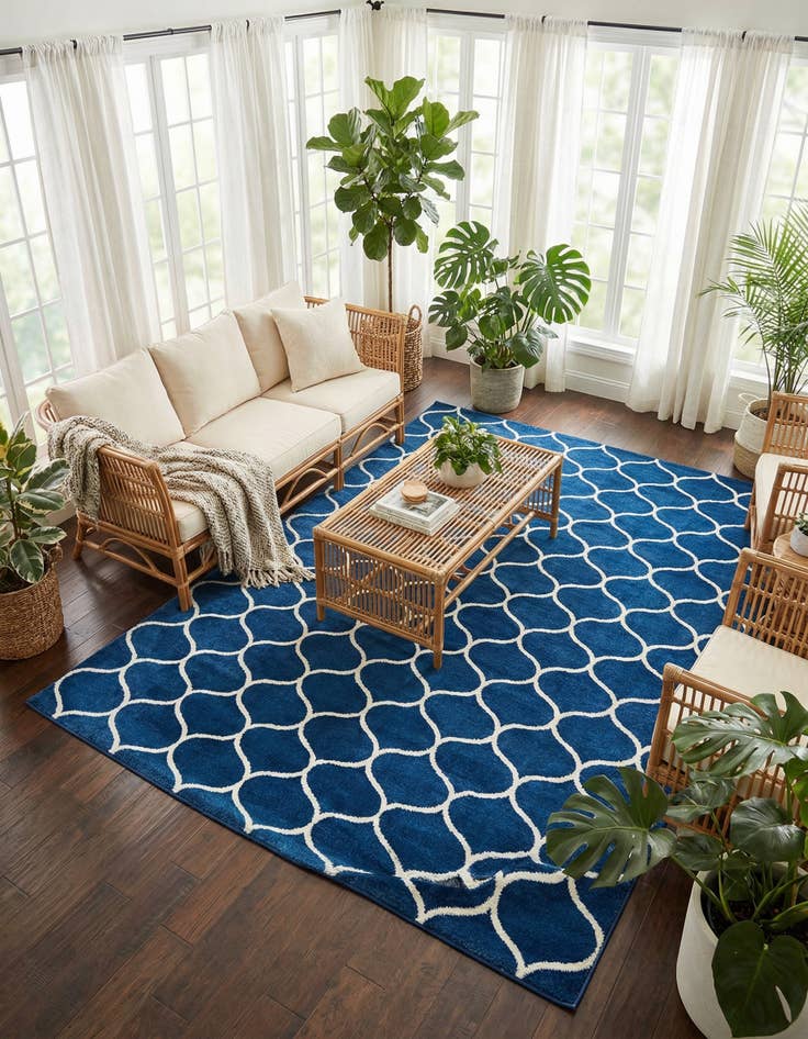 Detail image of 10' x 13' Trellis Frieze Rug