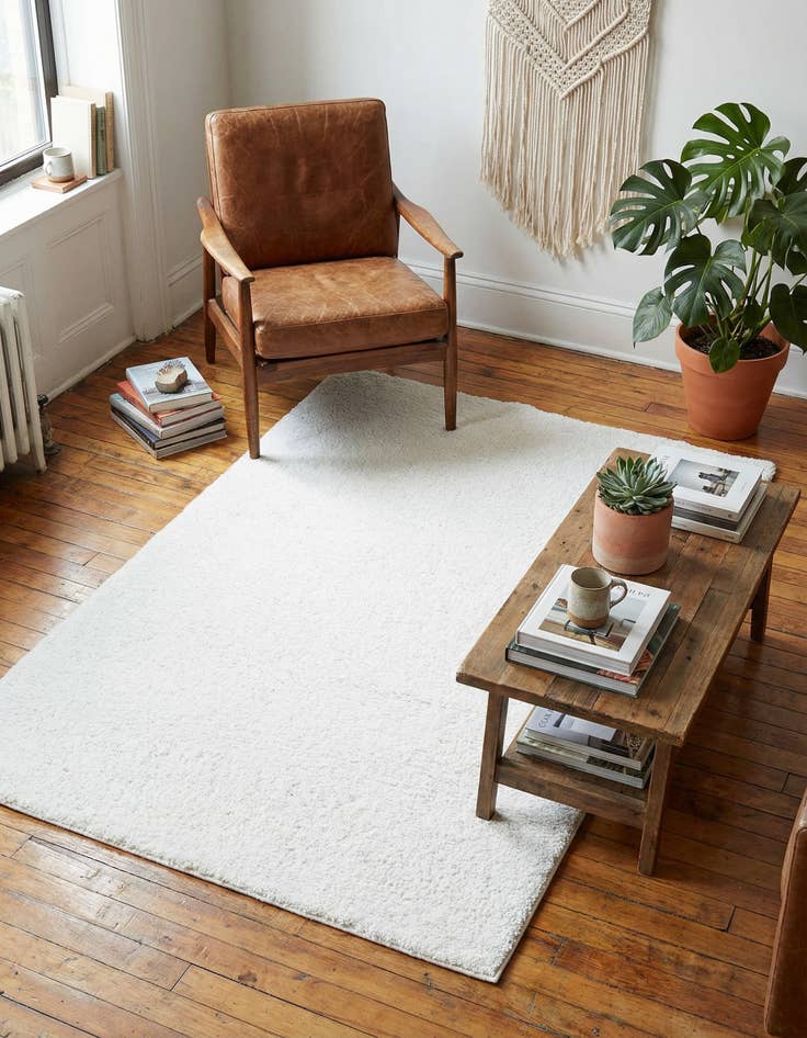 Detail image of  3' 3 x 5' 3 Solid Frieze Rug