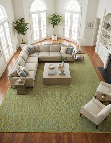13' x 13' Easy-Clean Jill Zarin Costa Rica Indoor / Outdoor Square Rug