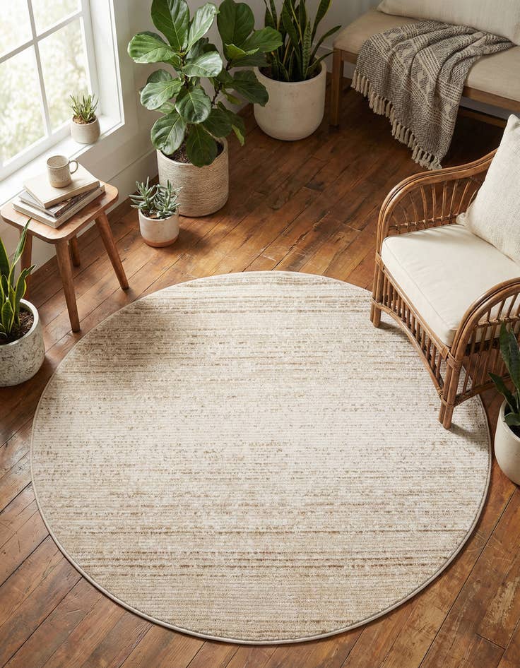 Detail image of 5' 3 x 5' 3 Gemstone Round Rug