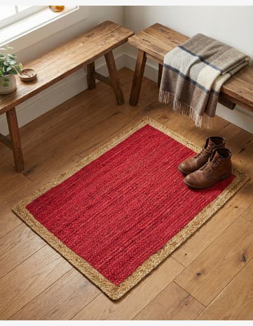 2' 2 x 3' 1 Handmade Braided Jute Rug