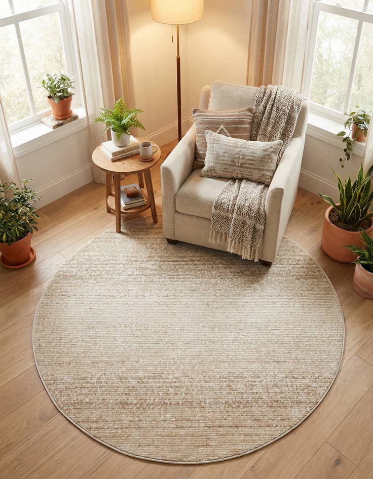 Detail image of 6' 3 x 6' 3 Gemstone Round Rug