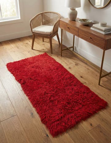 2' 3 x 4' 6 Hand Knotted Moroccan Wool Runner Rug