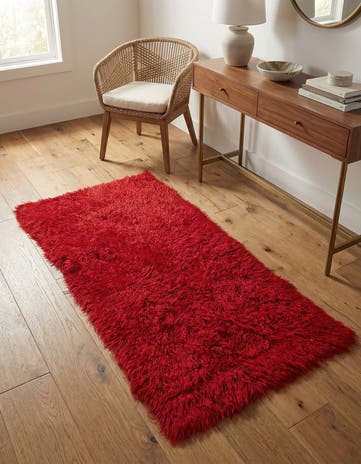 2' 3 x 4' 6 Hand Knotted Moroccan Wool Runner Rug