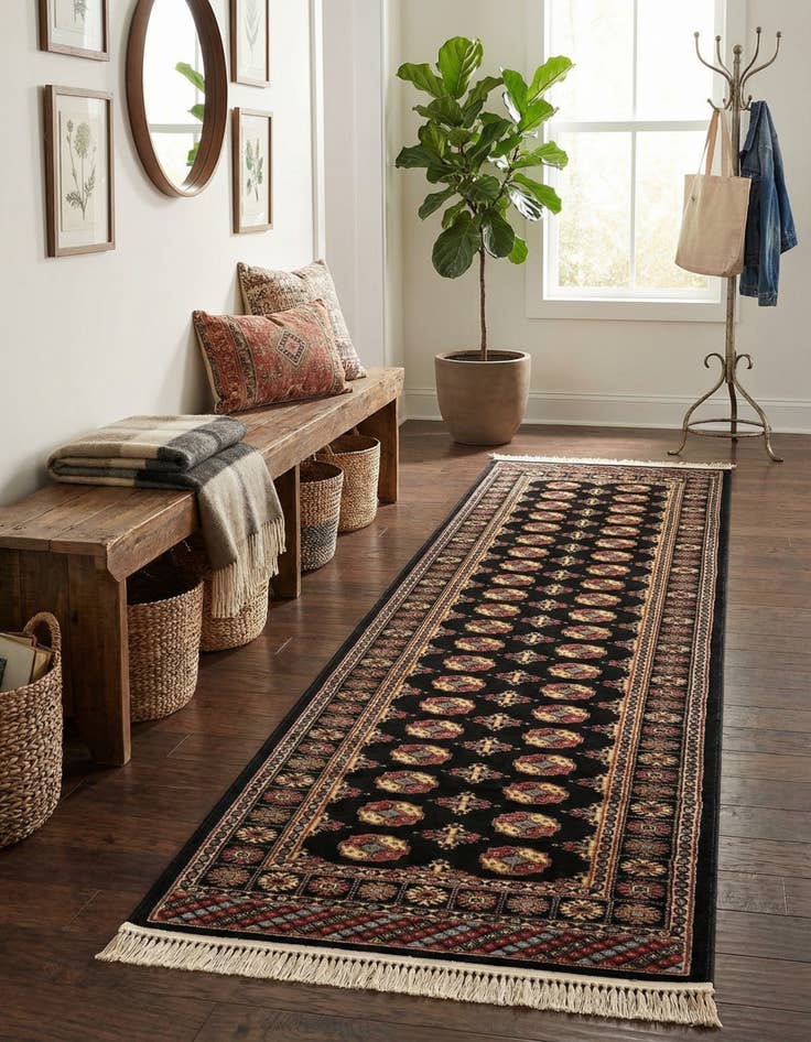 Detail image of 2' 7 x 12' Bokhara Runner Rug