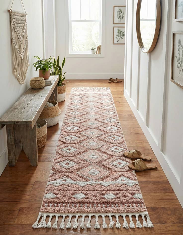 Detail image of 2' 7 x 12' Boho Runner Rug