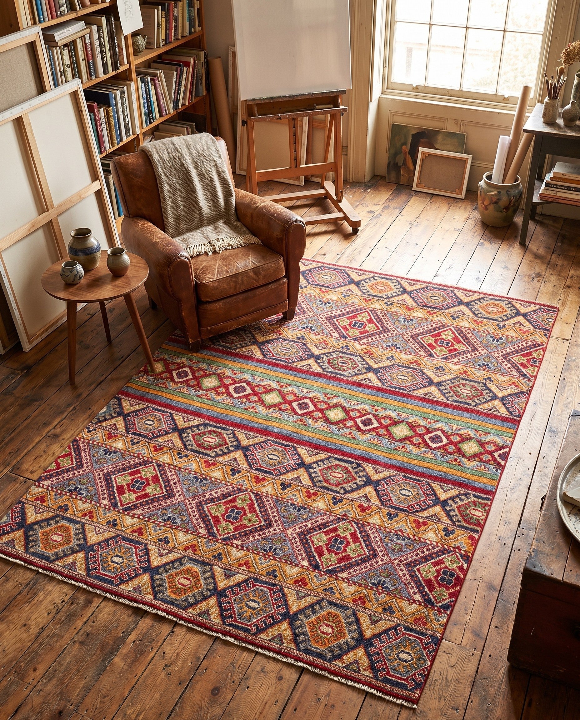 Detail image 3 of 9: 5' x 6' 7 Hand Knotted Kazak Rug