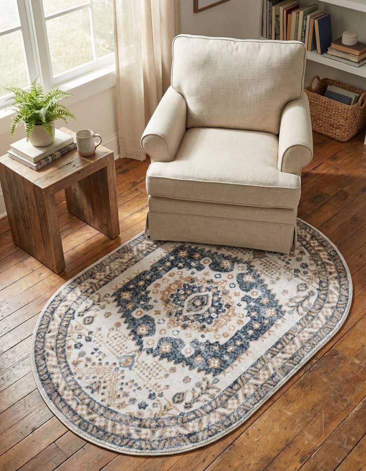 Detail image of 4' x 6' Oxford Oval Rug