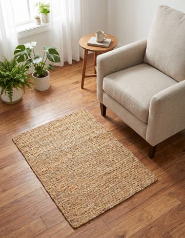 3' 3 x 5' 1 Handmade Braided Jute Rug