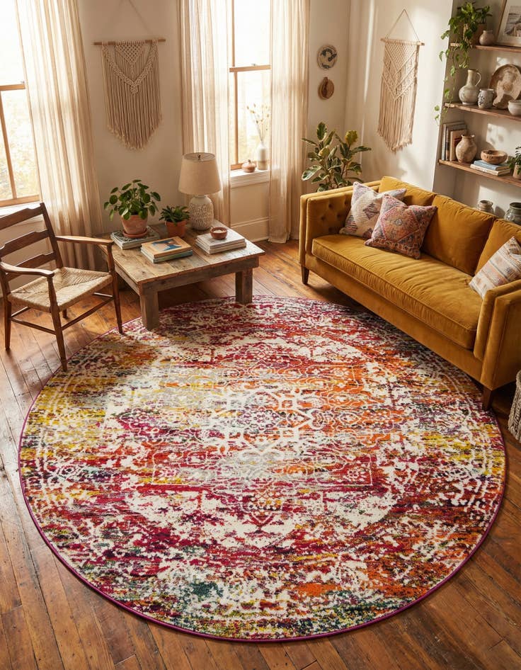 Detail image of 7' 10 x 7' 10 Arlington Round Rug