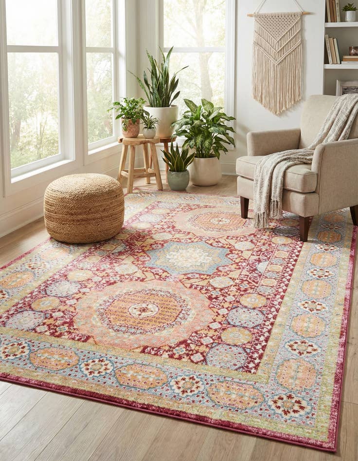 Detail image of 6' x 9' Aqua Rug