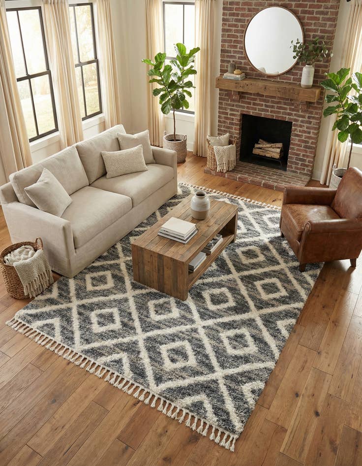 Detail image of 8' x 10' Athena Shag Rug