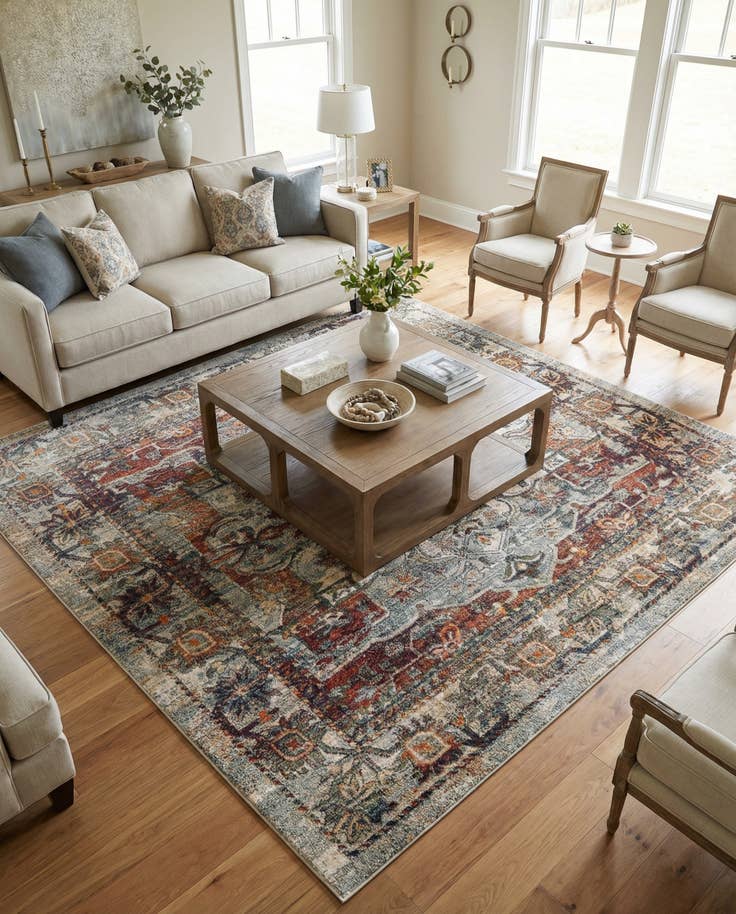 Detail image of 7' 10 x 7' 10 Isabella Square Rug