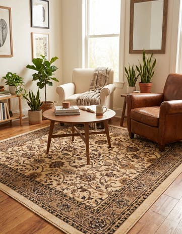 Ivory Yasmin Square Rug