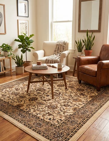 Ivory Yasmin Square Rug