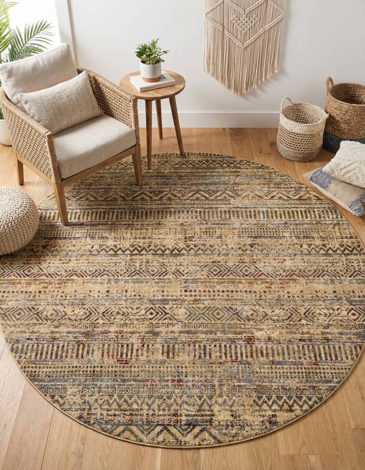 Detail image of 6' 1 x 6' 1 Saturn Round Rug