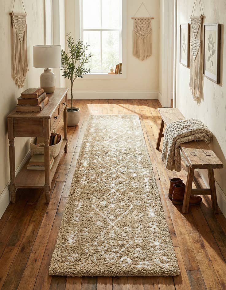 Detail image of 2' 7 x 10' Marrakesh Shag Runner Rug