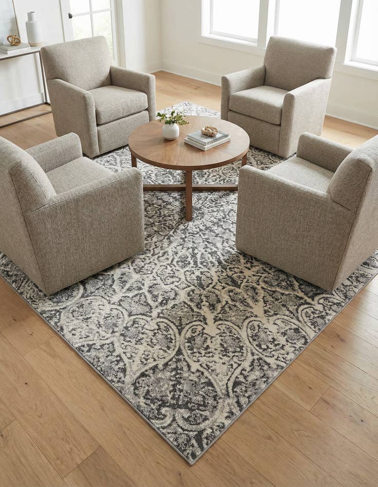 Detail image of 7' 10 x 7' 10 Monte Carlo Square Rug