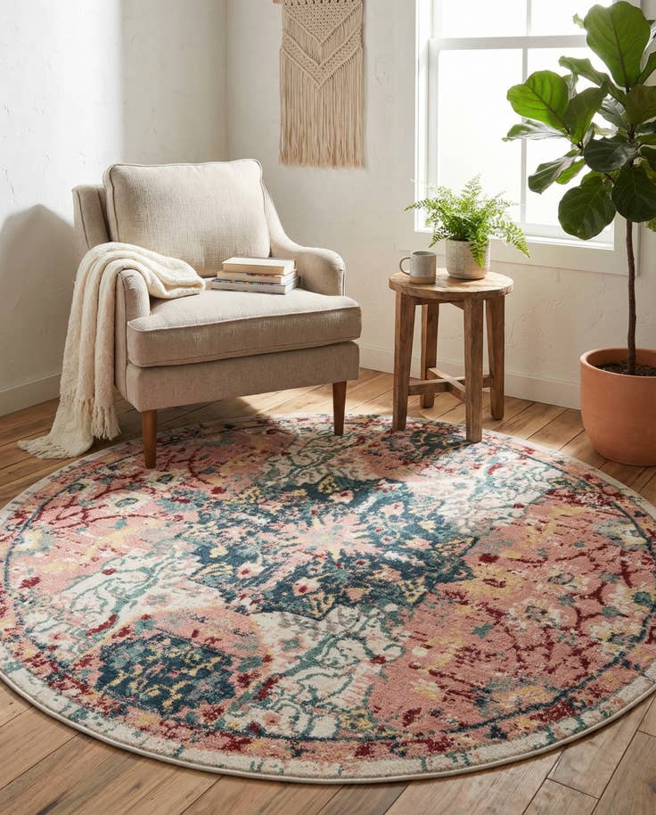 Detail image of 6' x 6' Charleston Round Rug