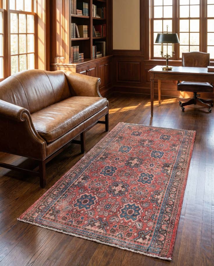 Detail image of 2' 10 x 5' 5 Hand Knotted Ultra Vintage Persian Wool Rug