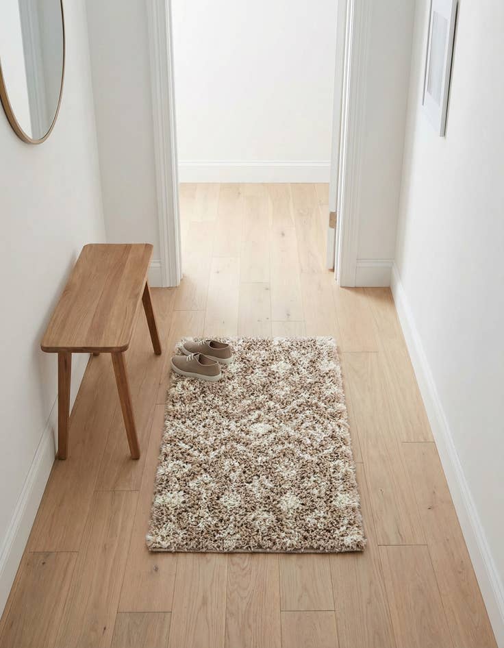 Detail image of 2' x 3' Moroccan Trellis Shag Rug