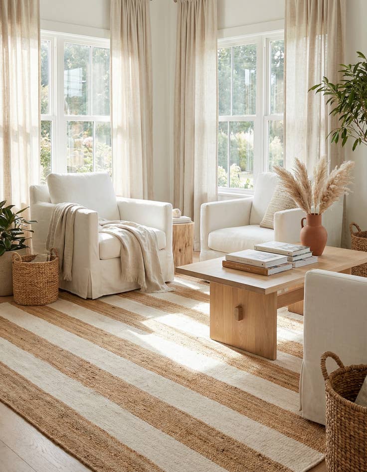 Detail image of 6' 1 x 9' Jill Zarin Hamptons Rug