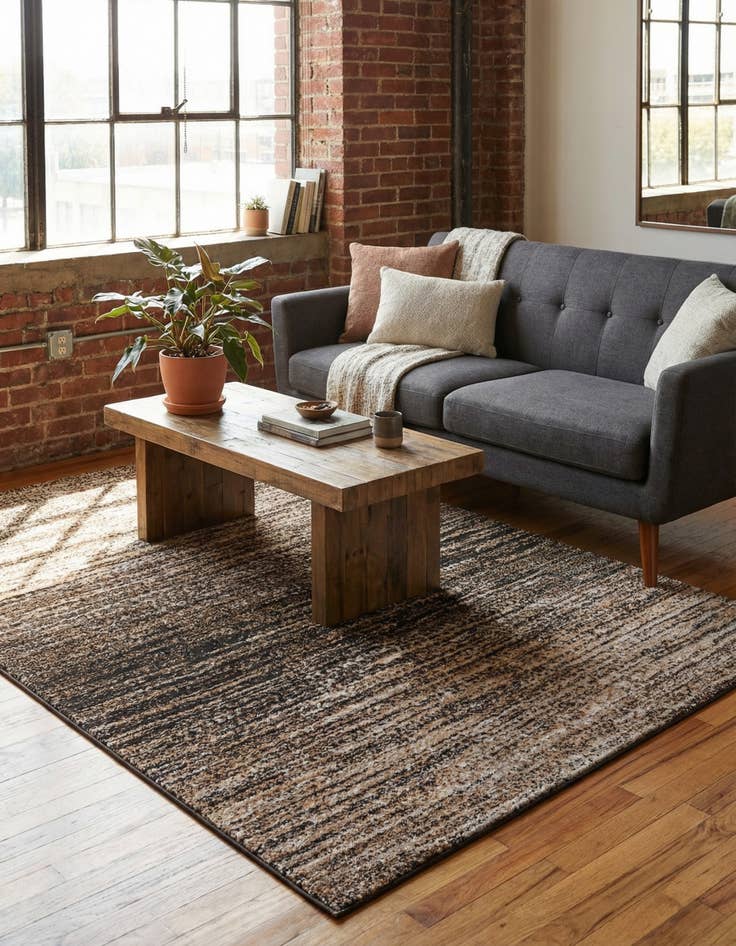 Detail image of 5' x 8' Sepia Rug