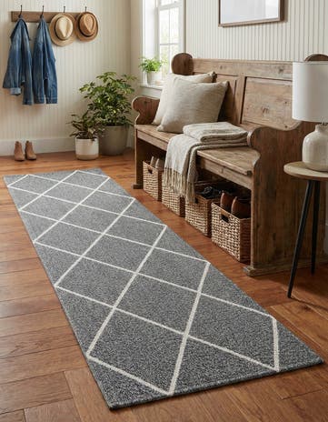 Dark Gray Georgia Runner Rug