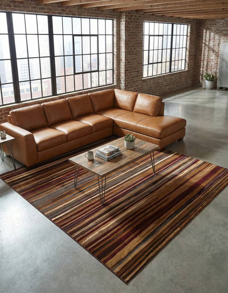 Detail image of 10' x 10' Coffee Shop Square Rug