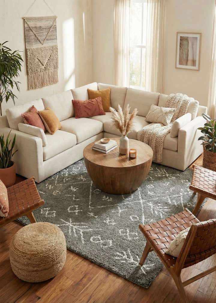 8' x 8' Moroccan Shag Square Rug
