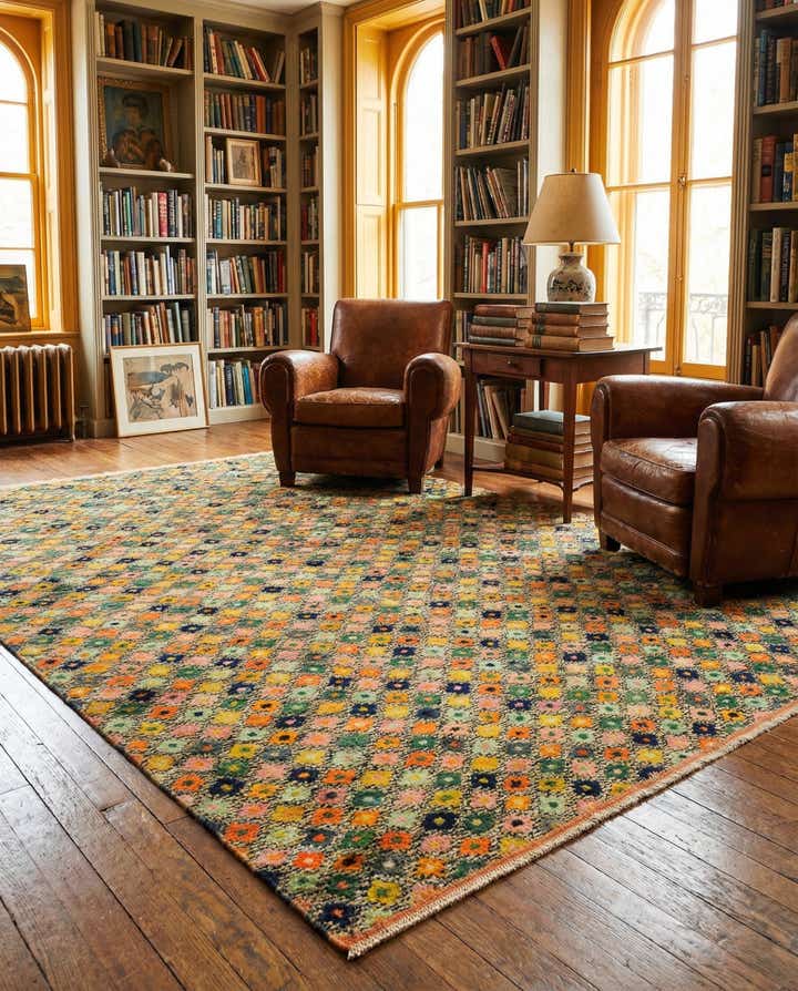 6' 7 x 9' 7 Hand Knotted Balouch Wool Rug