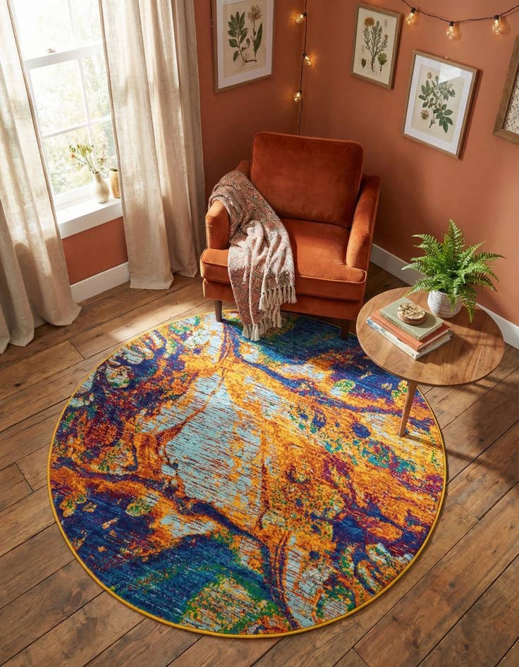 Detail image of 6' x 6' Calypso Round Rug