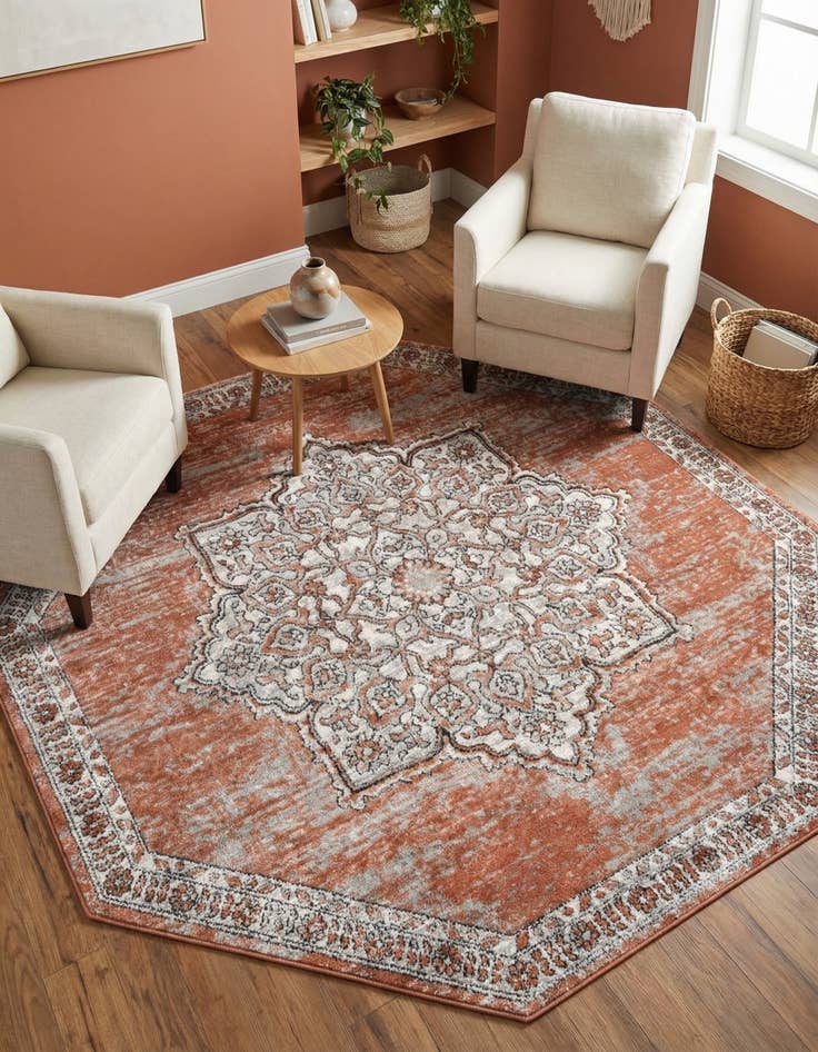 Detail image of 7' x 7' Nyla Octagon Rug
