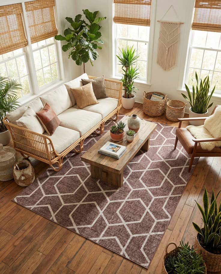 Detail image of 7' 10 x 10' Eco Trellis Rug