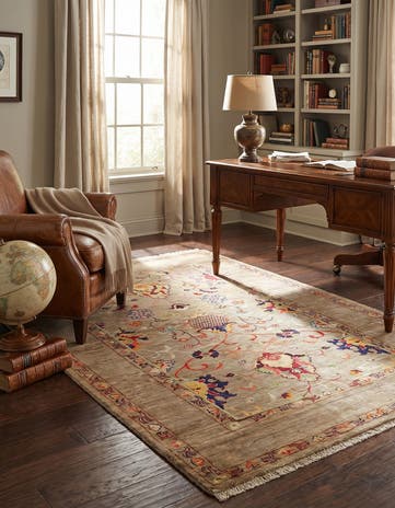 4' x 6' Hand Knotted Ariana Ziegler Rug