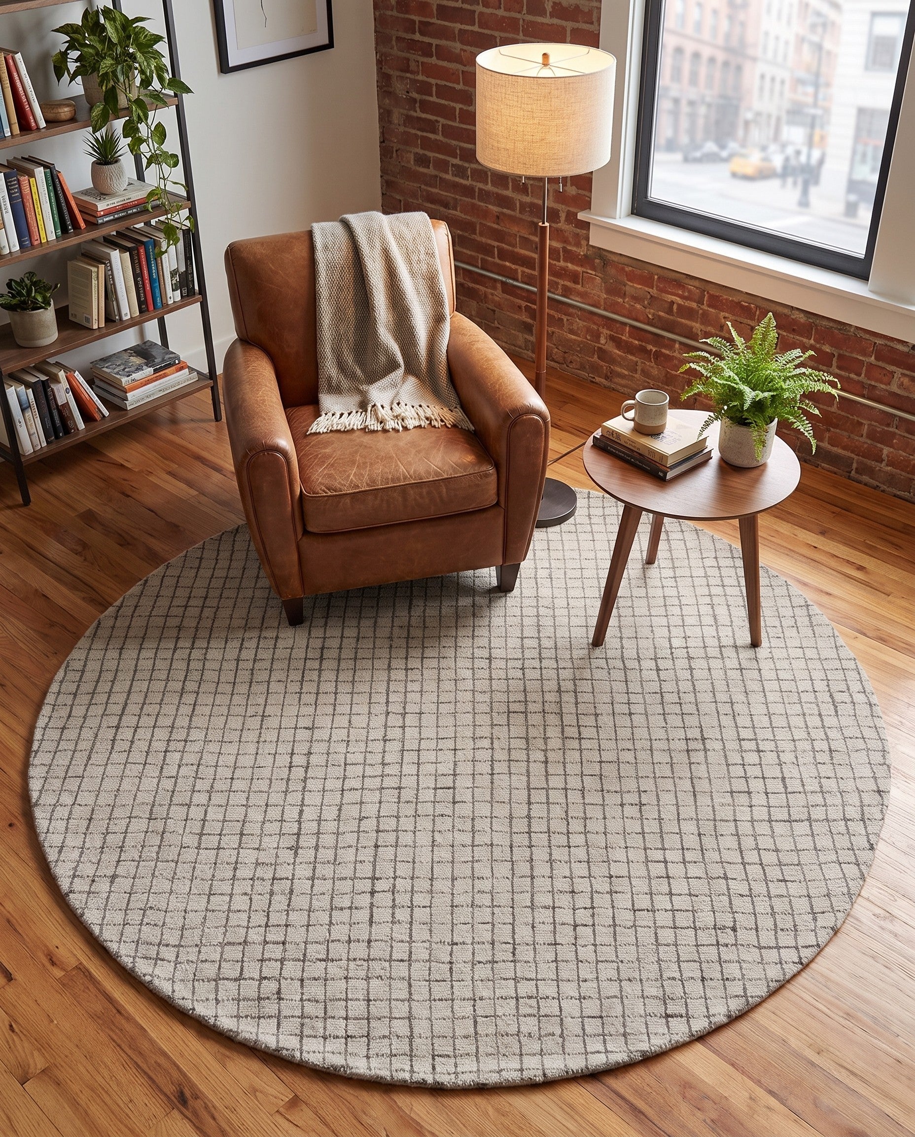 8' x 8' Heritage Line Wool Round Rug