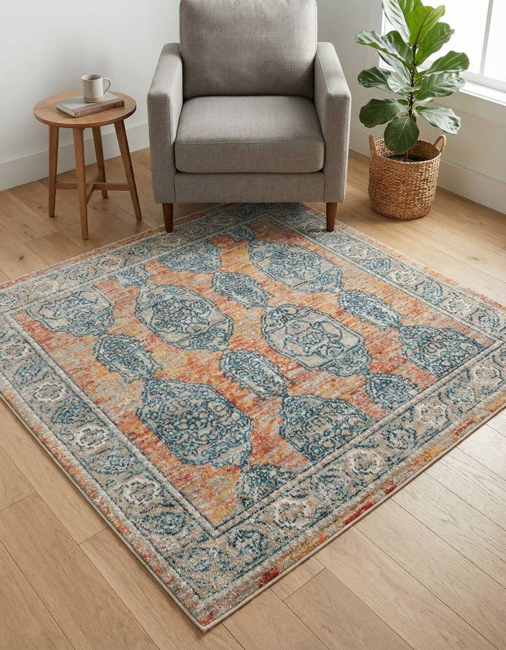 Detail image of 4' x 4' Lola Square Rug