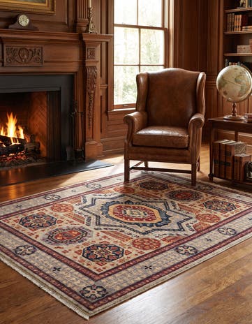 3' 3 x 4' 11 Hand Knotted Mamluk Ziegler Rug